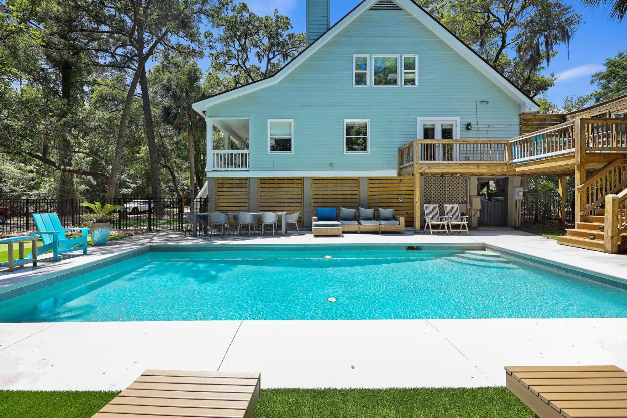 9 Flamingo Street Villa Pulau Hilton Head Luaran gambar